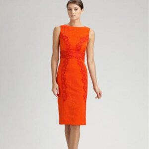 Carolina Herrera Silk Floral Jacquard Dress